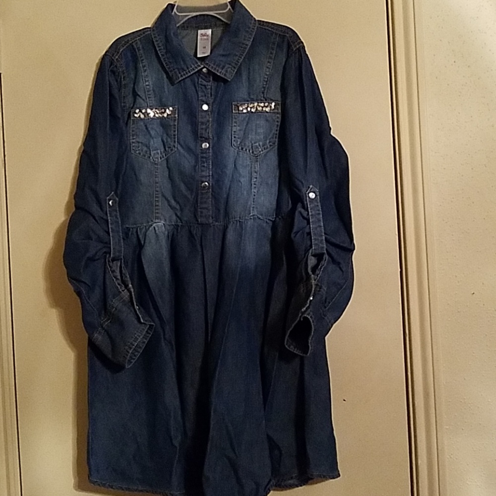 Girls Blue Jean Dress